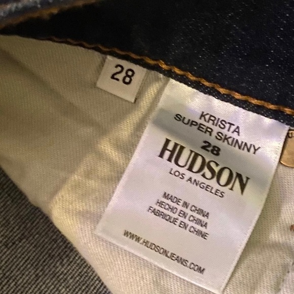 Hudson Krista Super Skinny Jeans Size 28 - Picture 7 of 8